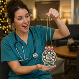 Personalized Healthcare Medical Snowglobe Acrylic Ornament - Custom Names Keepsake - image 4
