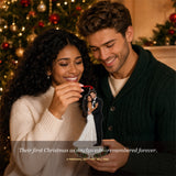 Personalized Newlywed First Christmas Photo Acrylic Ornament - Custom Couple Keepsake - image 2