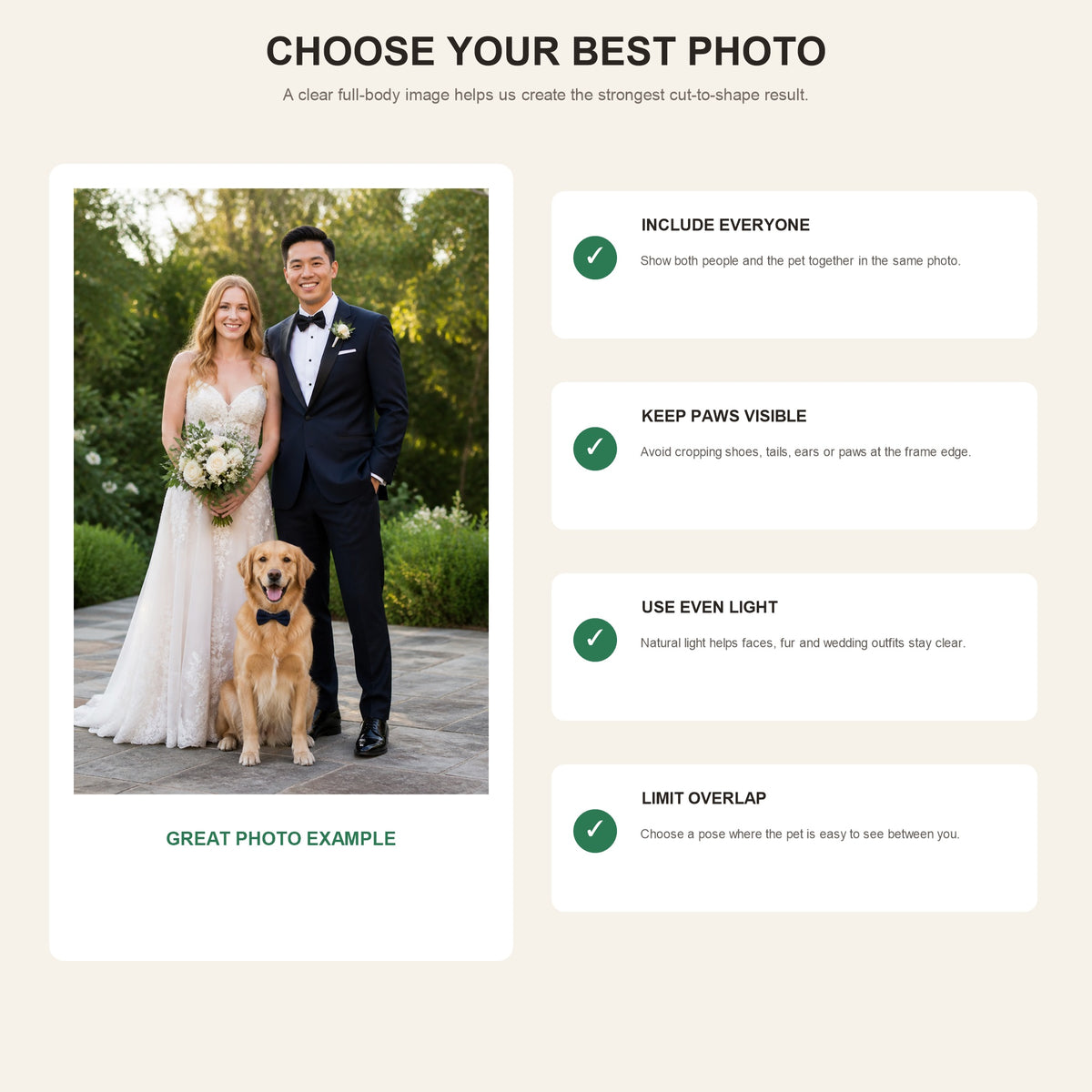 Personalized Bride Groom With Pet Photo Acrylic Ornament - Custom Couple Keepsake - image 8