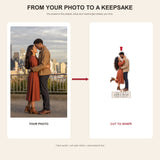 Personalized Where We First Met Photo Acrylic Ornament - Custom Couple Keepsake - image 3