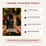 Personalized She Said Yes Proposal Cutout Photo Acrylic Ornament - Custom Couple Keepsake - image 11