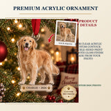 Personalized Custom Dog Photo Acrylic Ornament - Custom Photo Keepsake - image 2