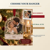 Personalized First Christmas Married Acrylic Ornament - Custom Photo Keepsake - image 8