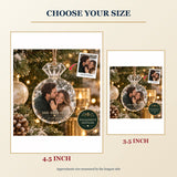 Personalized Engagement Acrylic Ornament - Custom Photo Keepsake - image 3