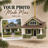Personalized Craftsman Bungalow 3D Ornament - Custom Christmas Keepsake - image 1