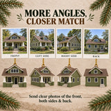 Personalized Craftsman Bungalow 3D Ornament - Custom Christmas Keepsake - image 2