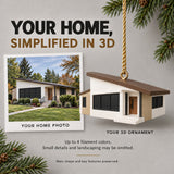 Personalized Mid Century Modern 3D Ornament - Custom Christmas Keepsake - image 4