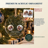 Personalized Long Distance Family Acrylic Ornament - Custom Photo Keepsake - image 2
