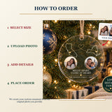 Personalized Long Distance Family Acrylic Ornament - Custom Photo Keepsake - image 4