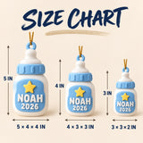 Personalized Baby's First Christmas Milk Bottle 3D Ornament - Custom Christmas Keepsake - image 5