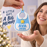 Personalized Baby's First Christmas Bib 3D Ornament - Custom Christmas Keepsake - image 8