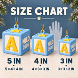 Personalized Baby's First Christmas ABC Block 3D Ornament - Custom Christmas Keepsake - image 5