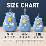 Personalized Baby's First Christmas Sleep Sack Star 3D Ornament - Custom Christmas Keepsake - image 5