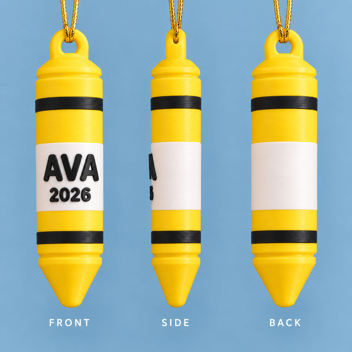 Personalized Crayon 3D Ornament - Custom Christmas Keepsake - image 2