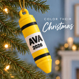 Personalized Crayon 3D Ornament - Custom Christmas Keepsake - image 7