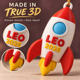 Personalized Rocket 3D Ornament - Custom Christmas Keepsake - image 4