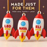 Personalized Rocket 3D Ornament - Custom Christmas Keepsake - image 6