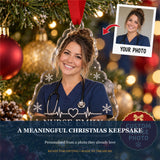 Personalized Nurse Photo Acrylic Ornament - Custom Photo Keepsake - image 5