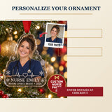 Personalized Nurse Photo Acrylic Ornament - Custom Photo Keepsake - image 7
