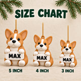 Personalized Dog Name Plaque 3D Ornament - Custom Pet Christmas Keepsake - image 5