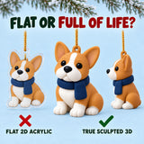 Personalized Winter Scarf Dogs 3D Ornament - Custom Christmas Keepsake - image 3