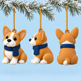 Personalized Winter Scarf Dogs 3D Ornament - Custom Christmas Keepsake - image 4