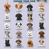 Personalized Minimal Chibi Dogs 3D Ornament - Custom Christmas Keepsake - image 11
