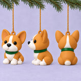 Personalized Minimal Chibi Dogs 3D Ornament - Custom Christmas Keepsake - image 4