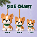 Personalized Minimal Chibi Dogs 3D Ornament - Custom Christmas Keepsake - image 5