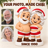 Personalized Couple Christmas 3D Ornament - Custom Christmas Keepsake - image 2