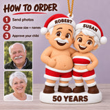 Personalized 50th Anniversary 3D Ornament - Custom Christmas Keepsake - image 7
