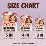 Personalized Retired Together 3D Ornament - Custom Christmas Keepsake - image 5