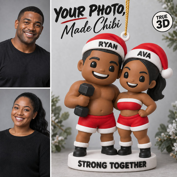 Personalized Strong Together 3D Ornament - Custom Christmas Keepsake - image 1