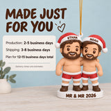 Personalized Mr And Mr 3D Ornament - Custom Christmas Keepsake - image 9