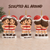 Personalized Mrs And Mrs 3D Ornament - Custom Christmas Keepsake - image 6