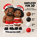 Personalized Soulmates 3D Ornament - Custom Christmas Keepsake - image 4