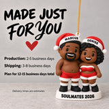 Personalized Soulmates 3D Ornament - Custom Christmas Keepsake - image 9