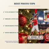 Personalized Baseball Player Acrylic Ornament - Custom Photo Keepsake - image 6
