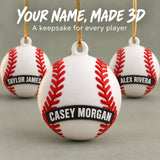 Personalized Baseball 3D Ornament - Custom Christmas Keepsake - image 7