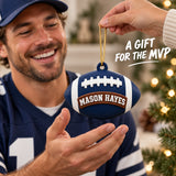 Personalized American Football 3D Ornament - Custom Christmas Keepsake - image 8