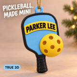 Personalized Pickleball 3D Ornament - Custom Christmas Keepsake - image 1
