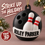 Personalized Bowling 3D Ornament - Custom Christmas Keepsake - image 1