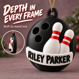 Personalized Bowling 3D Ornament - Custom Christmas Keepsake - image 4
