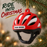 Personalized Bicycle Helmet 3D Ornament - Custom Christmas Keepsake - image 2