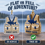 Personalized Fishing Vest 3D Ornament - Custom Christmas Keepsake - image 3