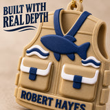 Personalized Fishing Vest 3D Ornament - Custom Christmas Keepsake - image 6