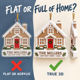 Personalized New Home House 3D Ornament - Custom Christmas Keepsake - image 3