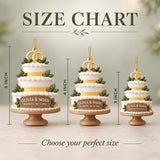 Personalized Wedding Cake 3D Ornament - Custom Christmas Keepsake - image 5