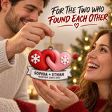 Personalized Two Hearts 3D Ornament - Custom Christmas Keepsake - image 8