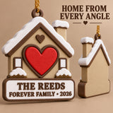 Personalized Adoption House Heart 3D Ornament - Custom Christmas Keepsake - image 4